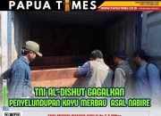 TNI AL dan Dishut Gagalkan Penyelundupan Kayu Merbau dari Nabire